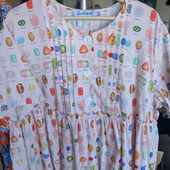 Rachel Antonoff Howard Dress in Gemstones Print - Picture 2 of 2